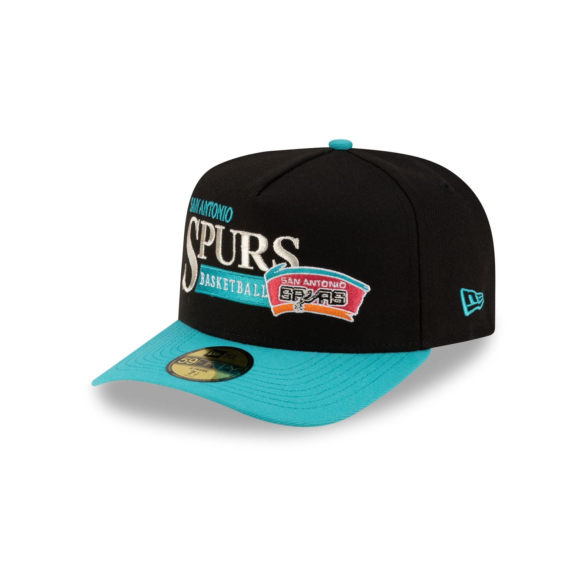 San Antonio Spurs 1989-2002 Hardwood Classics Liner 59FIFTY A-Frame Fitted Hat