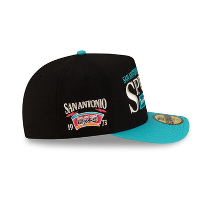 San Antonio Spurs 1989-2002 Hardwood Classics Liner 59FIFTY A-Frame Fitted Hat