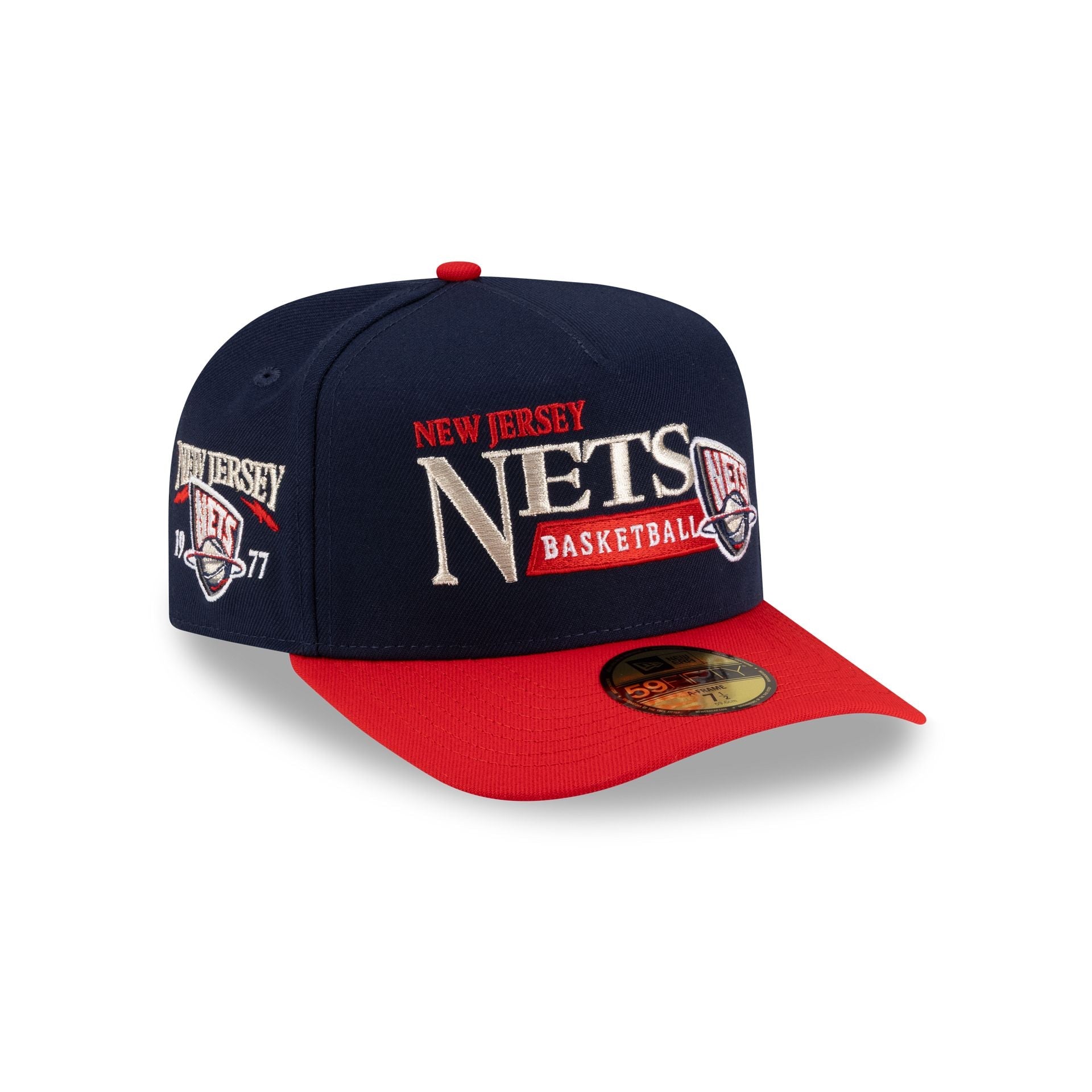 New Jersey Nets 1997-2012 Hardwood Classics Liner 59FIFTY A-Frame Fitted Hat