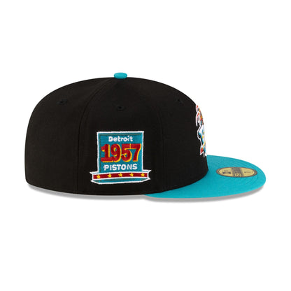 Detroit Pistons 1996-2001 Hardwood Classics Black 59FIFTY Fitted Hat