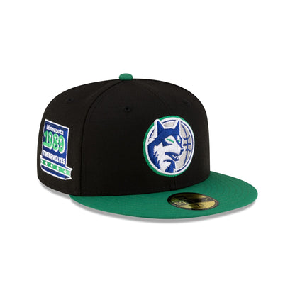 Minnesota Timberwolves 1989-1996 Hardwood Classics Black 59FIFTY Fitted Hat