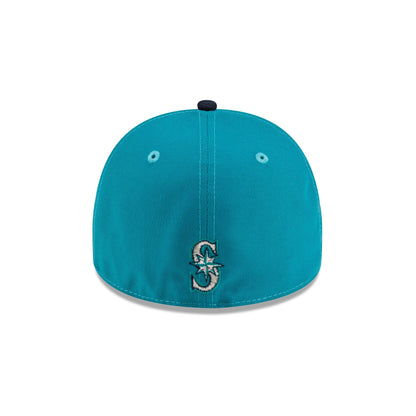 Just Caps Gothic Script Seattle Mariners 59FIFTY A-Frame Fitted Hat