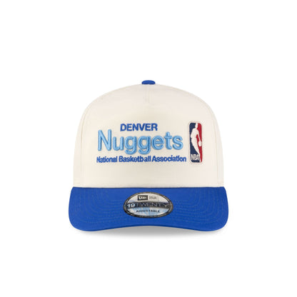 Denver Nuggets 2008-2018 Hardwood Classics Sign Stack Chrome White 19TWENTY Adjustable Hat