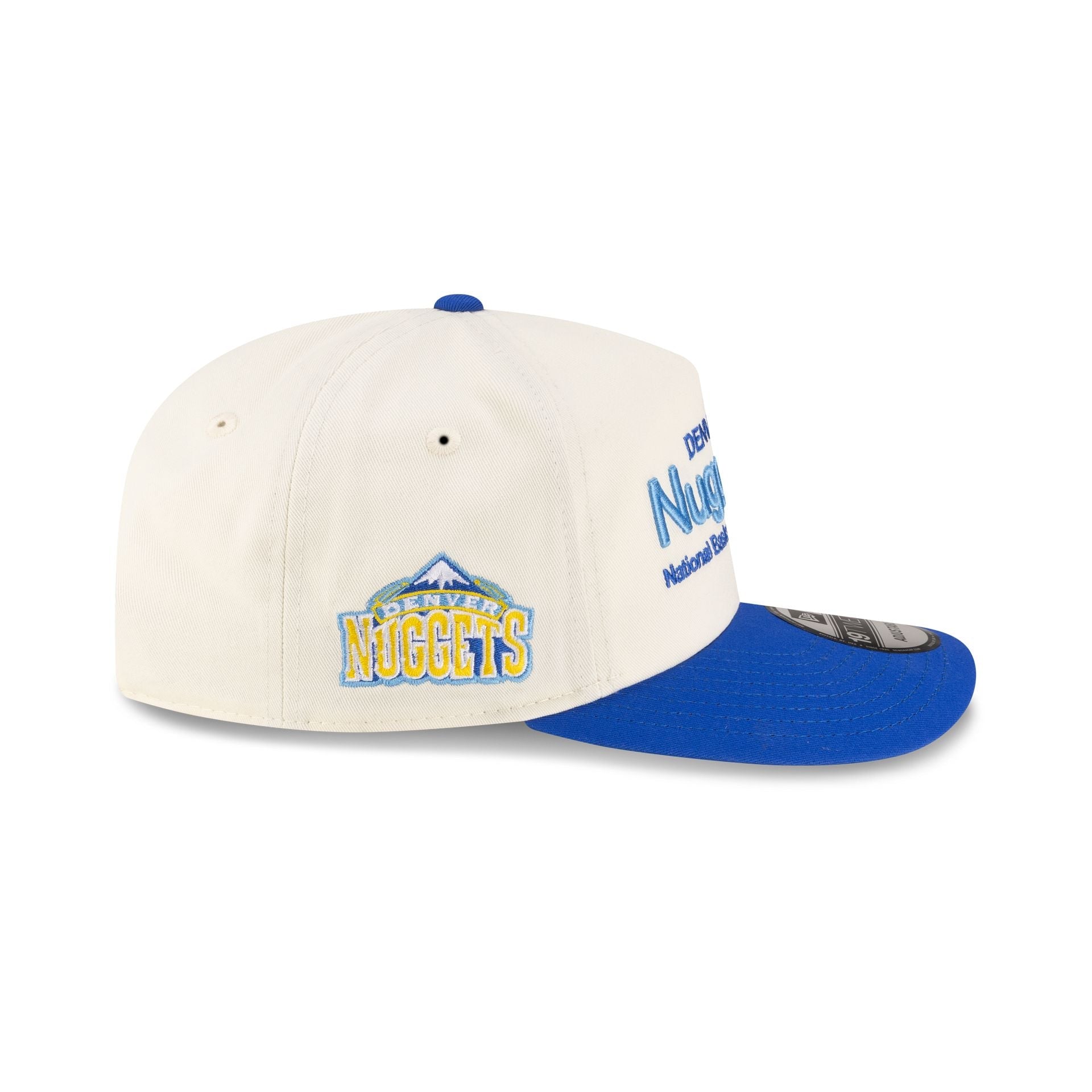Denver Nuggets 2008-2018 Hardwood Classics Sign Stack Chrome White 19TWENTY Adjustable Hat