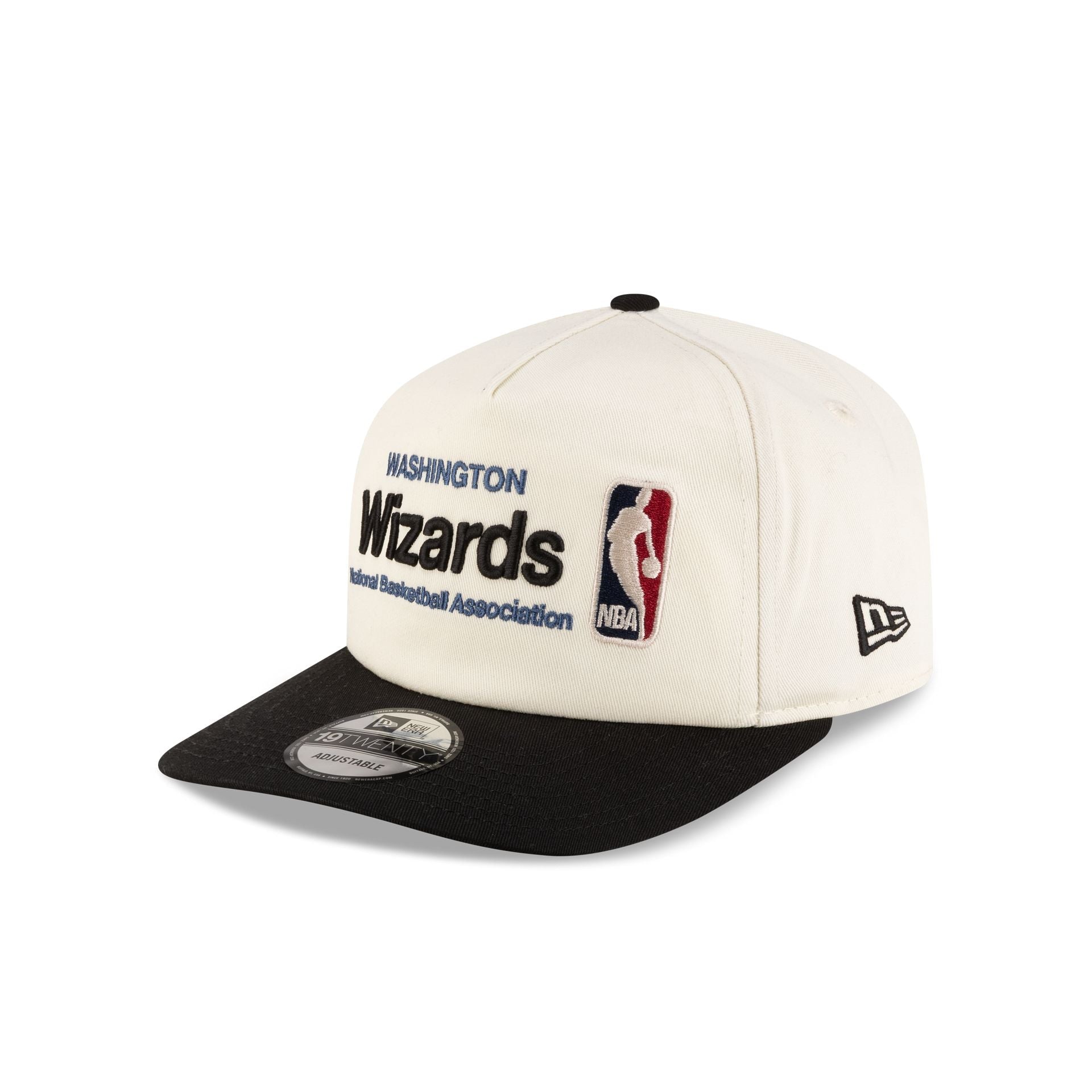 Washington Wizards 1997-2011 Hardwood Classics Sign Stack Chrome White 19TWENTY Adjustable Hat