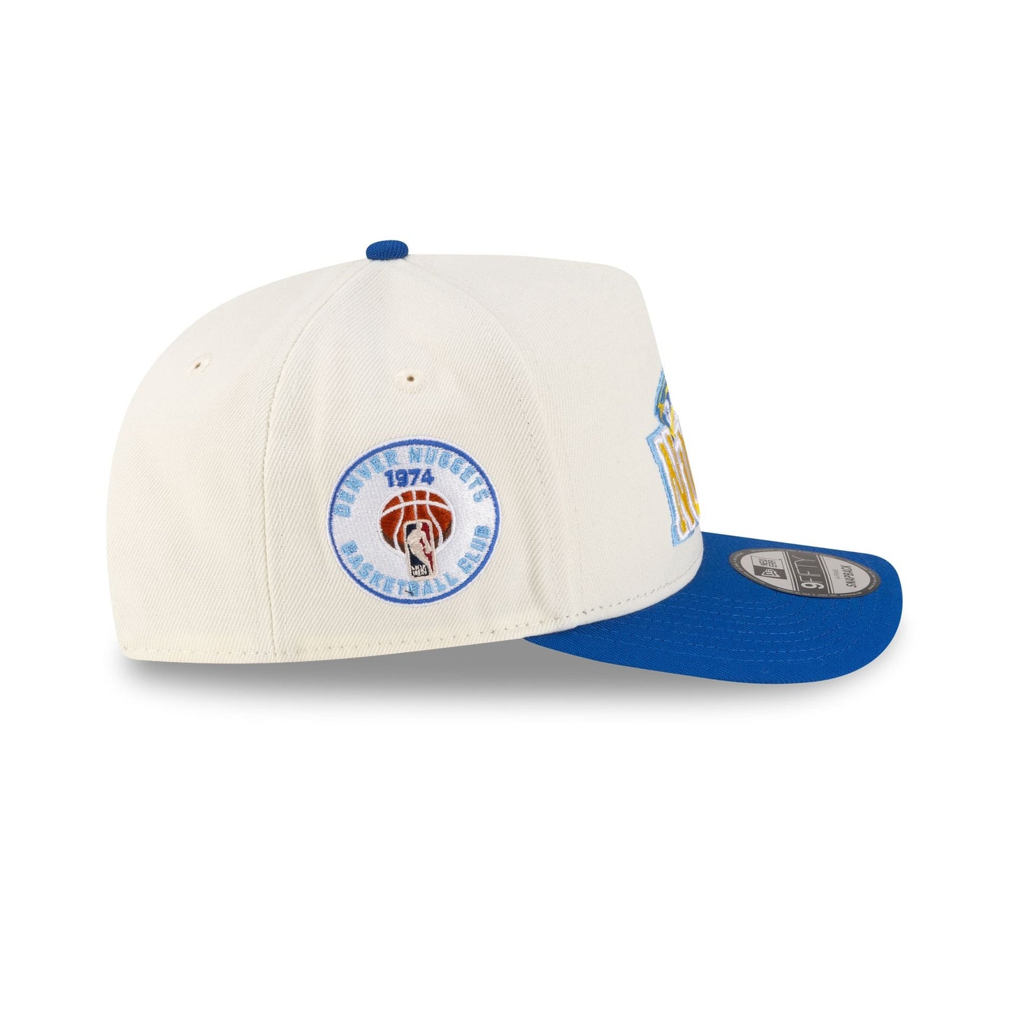 Denver Nuggets 2008-2018 Hardwood Classics Express Chrome White 9FIFTY A-Frame Snapback Hat