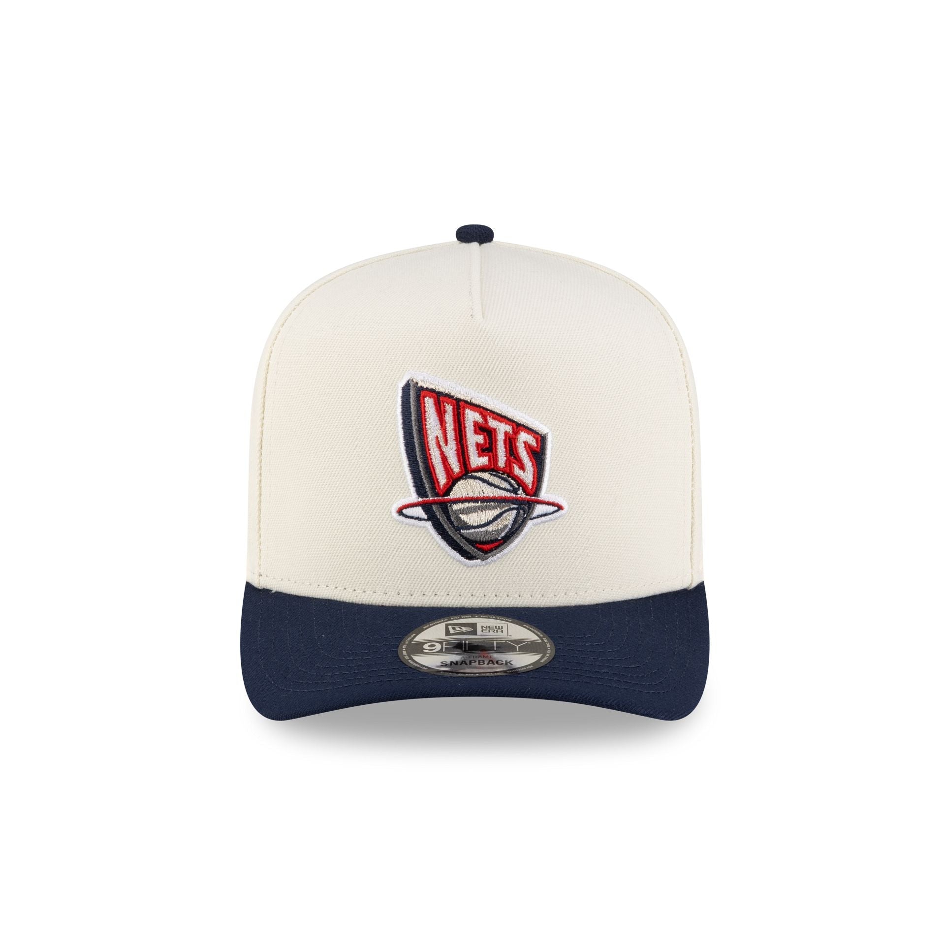 New Jersey Nets 1997-2012 Hardwood Classics Express Chrome White 9FIFTY A-Frame Snapback Hat