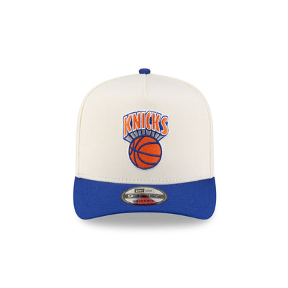 New York Knicks 1964-1992 Hardwood Classics Express Chrome White 9FIFTY A-Frame Snapback Hat