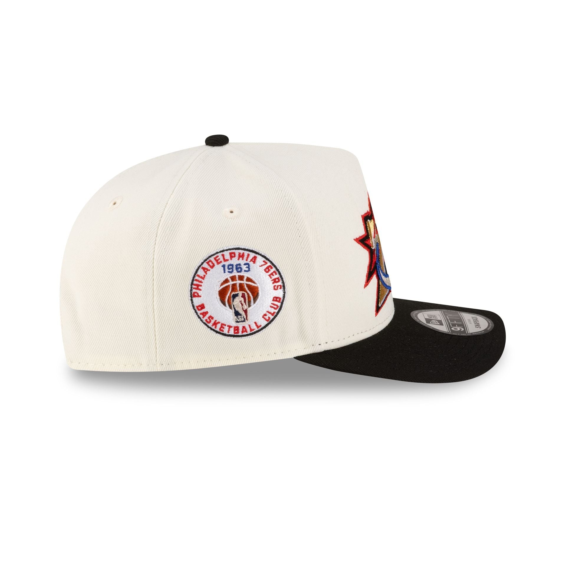 Philadelphia 76ers 1997-2009 Hardwood Classics Express Chrome White 9FIFTY A-Frame Snapback Hat