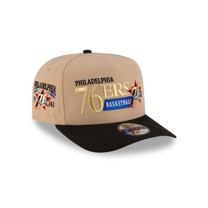 Philadelphia 76ers 1997-2009 Hardwood Classics Liner Camel 9FIFTY A-Frame Snapback Hat