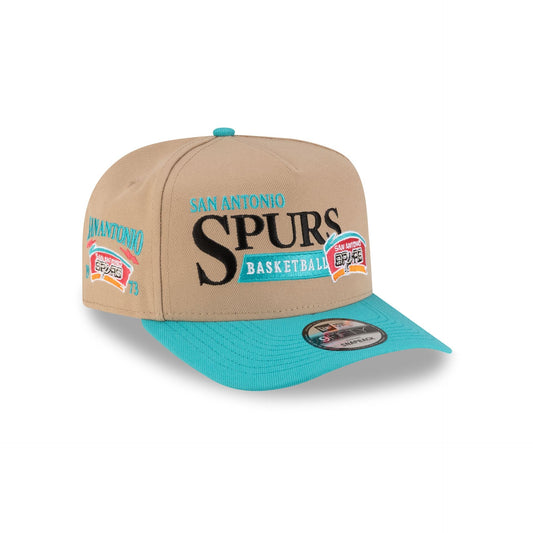 San Antonio Spurs 1989-2002 Hardwood Classics Liner Camel 9FIFTY A-Frame Snapback Hat