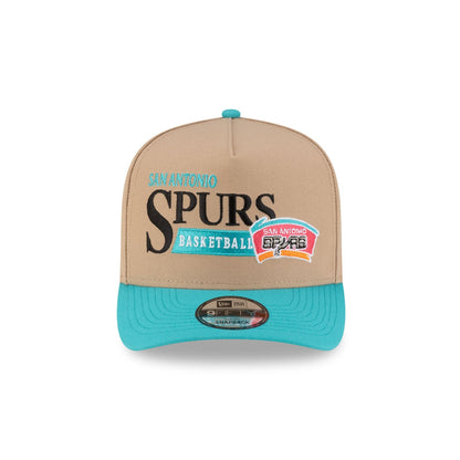 San Antonio Spurs 1989-2002 Hardwood Classics Liner Camel 9FIFTY A-Frame Snapback Hat