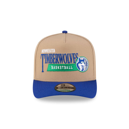 Minnesota Timberwolves 1989-1996 Hardwood Classics Liner Camel 9FIFTY A-Frame Snapback Hat