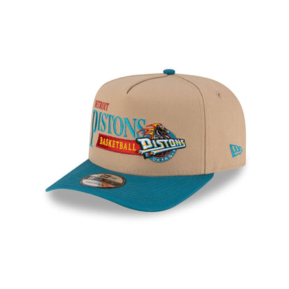 Detroit Pistons 1996-2001 Hardwood Classics Liner Camel 9FIFTY A-Frame Snapback Hat