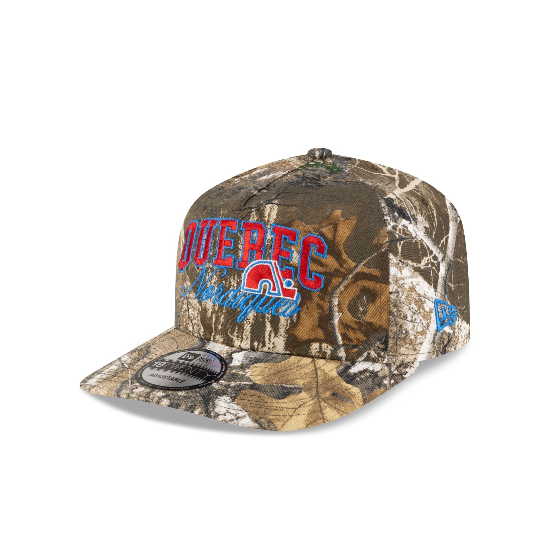 Quebec Nordiques Arch Script Realtree 19TWENTY Snapback Hat