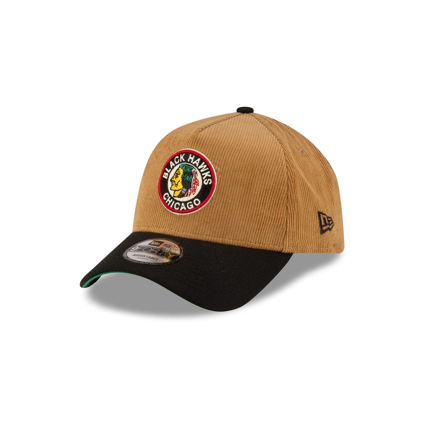 Chicago Blackhawks Wheat Corduroy 9FORTY A-Frame Snapback Hat