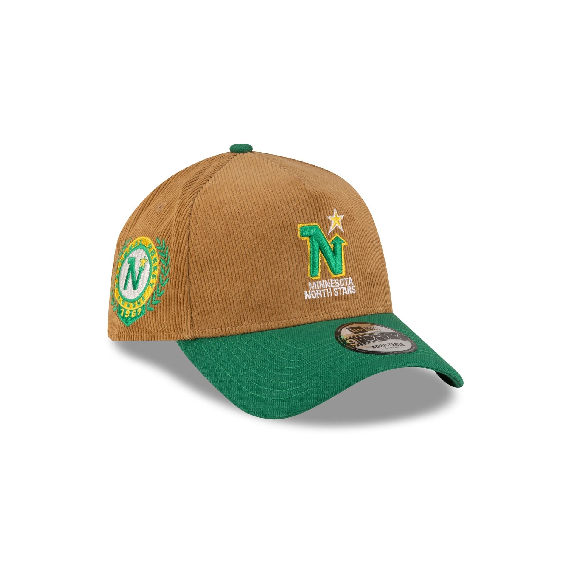 Minnesota North Stars Wheat Corduroy 9FORTY A-Frame Snapback Hat