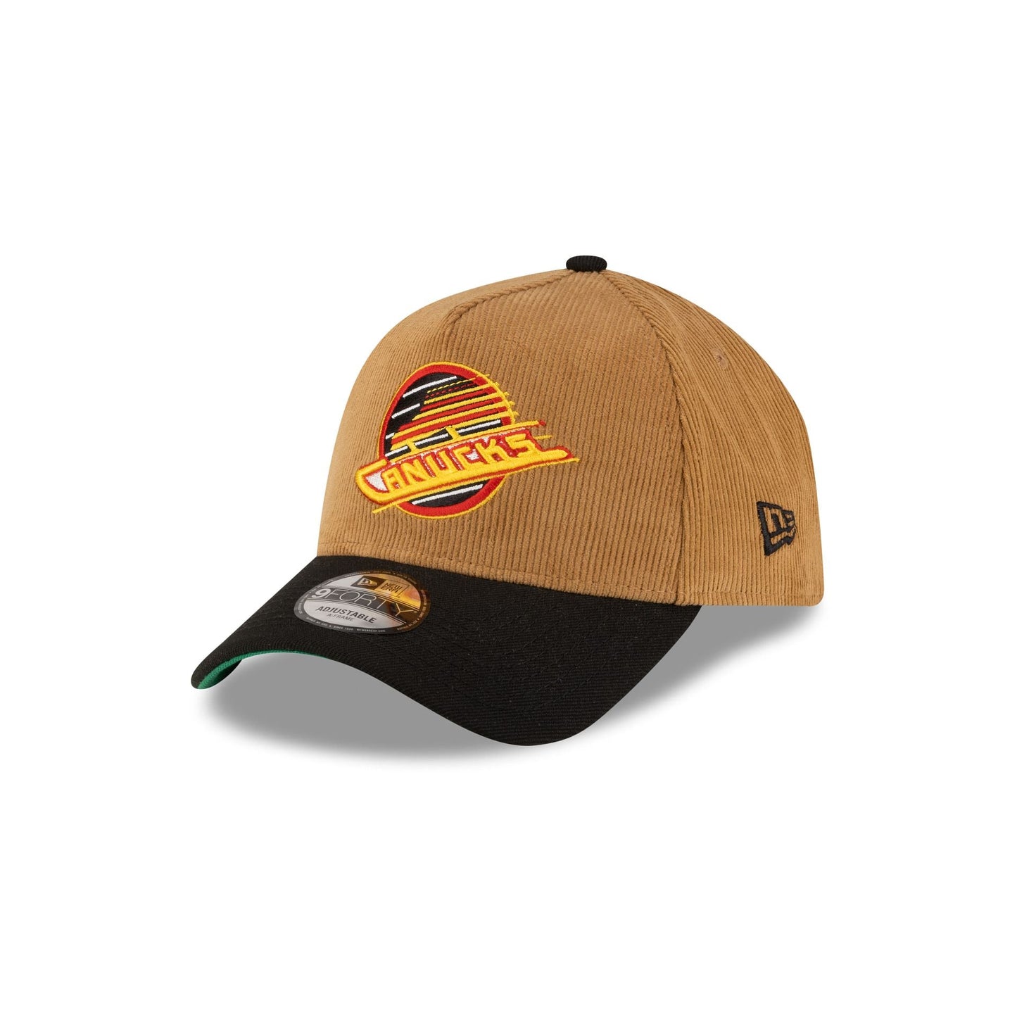 Vancouver Canucks Wheat Corduroy 9FORTY A-Frame Snapback Hat