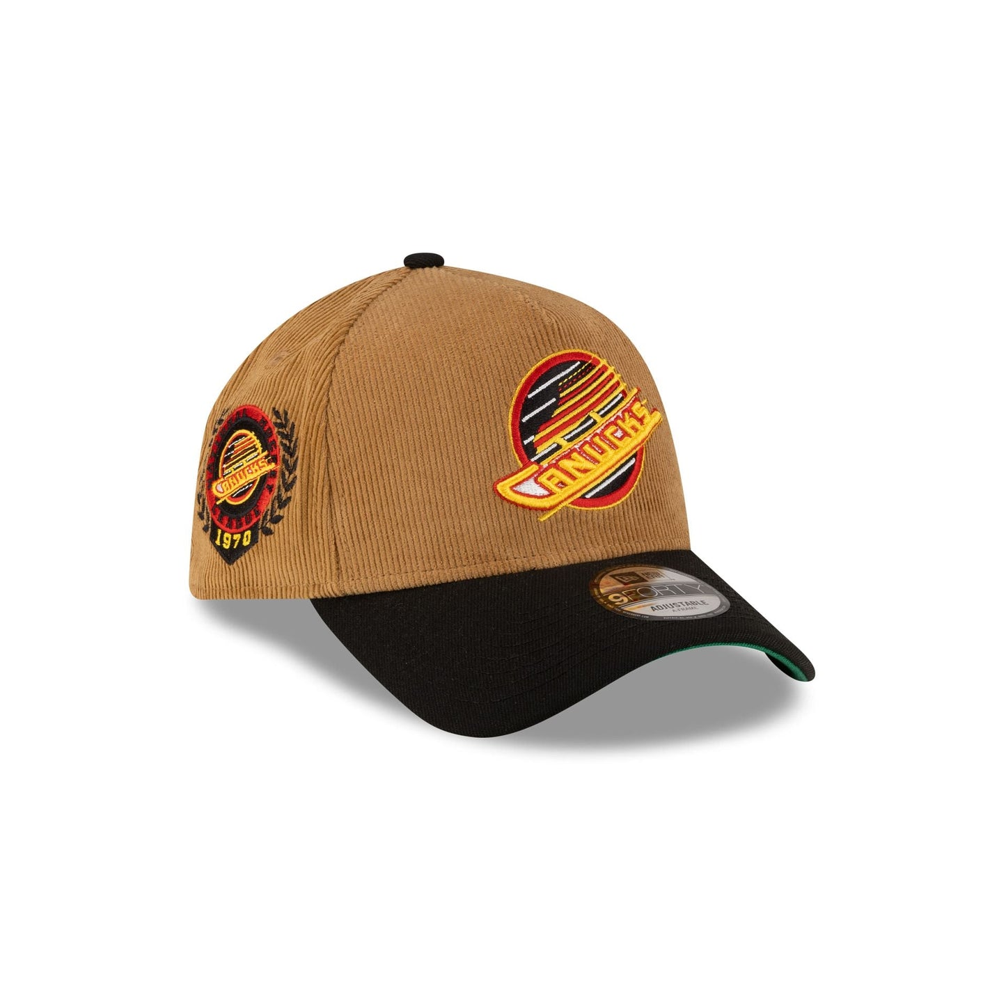 Vancouver Canucks Wheat Corduroy 9FORTY A-Frame Snapback Hat