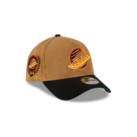 Vancouver Canucks Wheat Corduroy 9FORTY A-Frame Snapback Hat