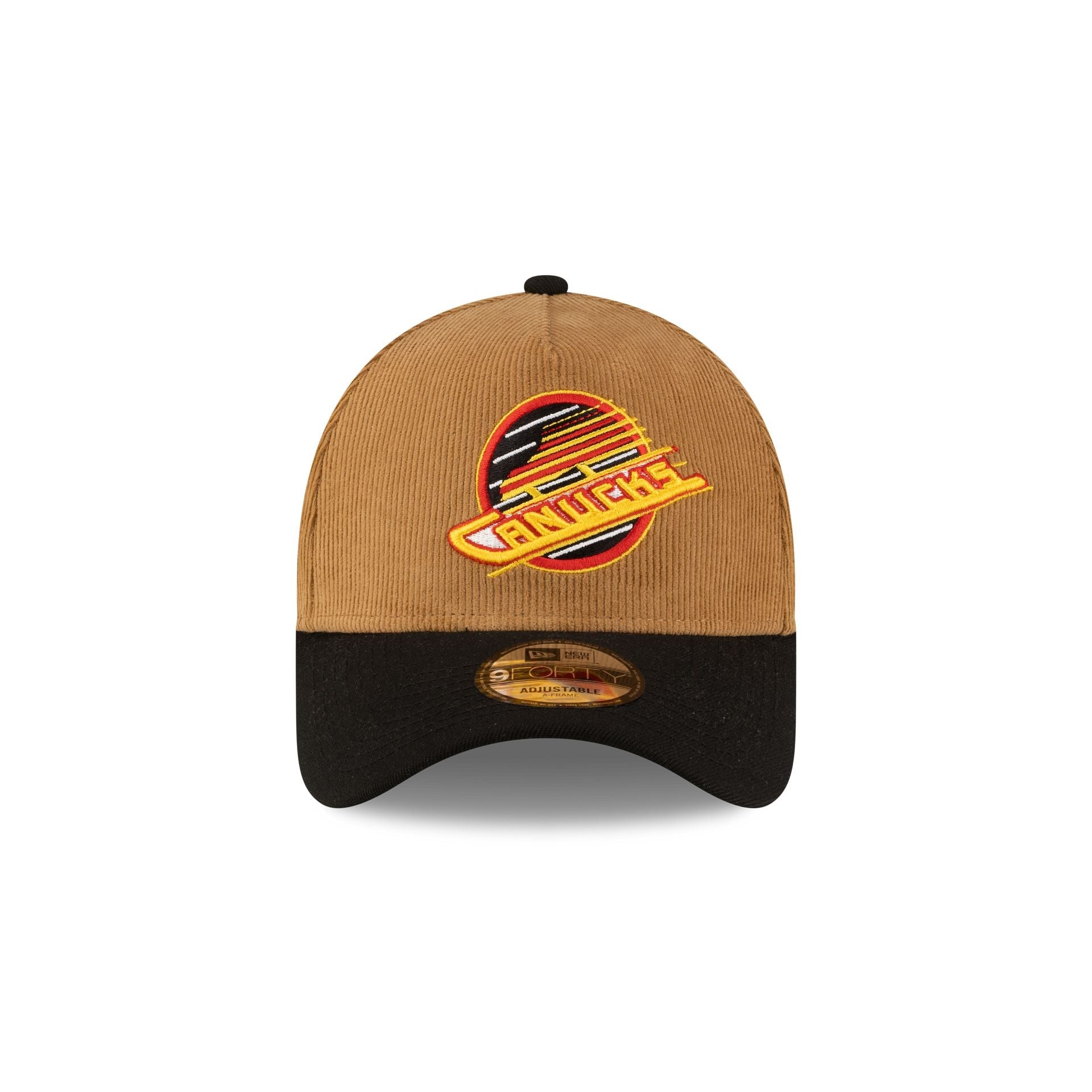 Vancouver Canucks Wheat Corduroy 9FORTY A-Frame Snapback Hat