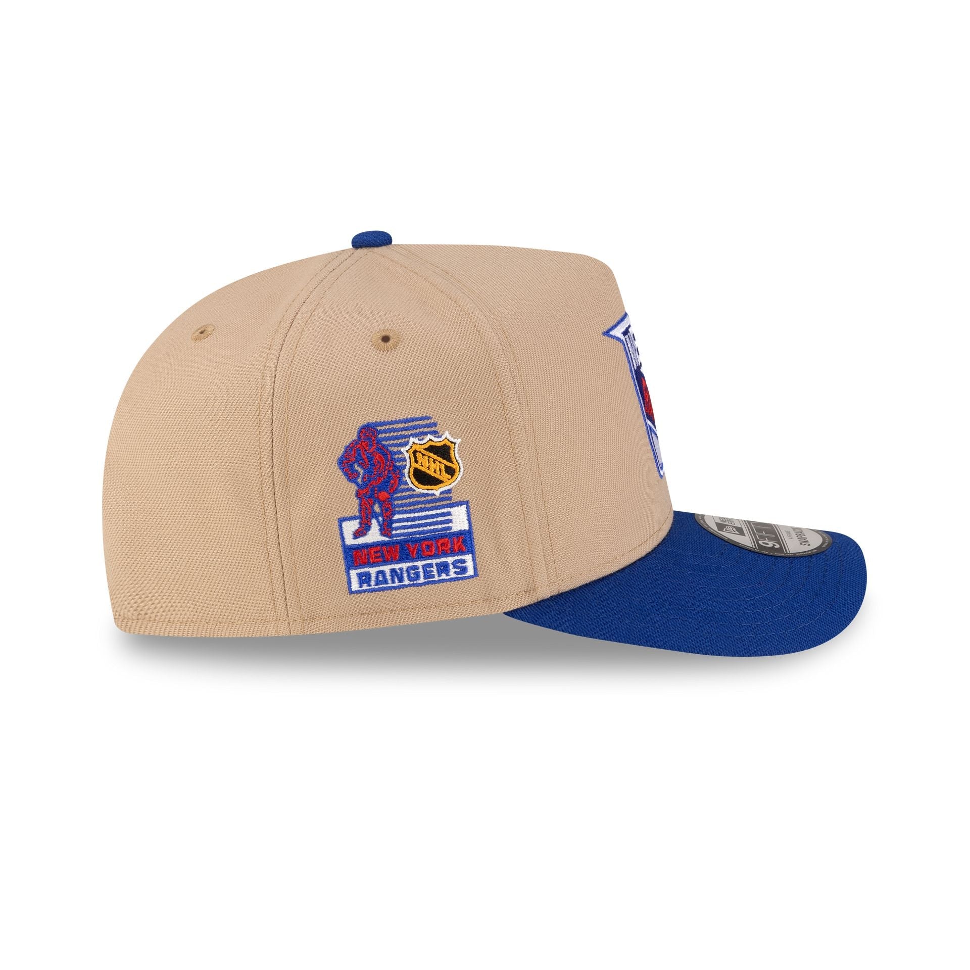 New York Rangers Camel 9FIFTY A-Frame Snapback Hat