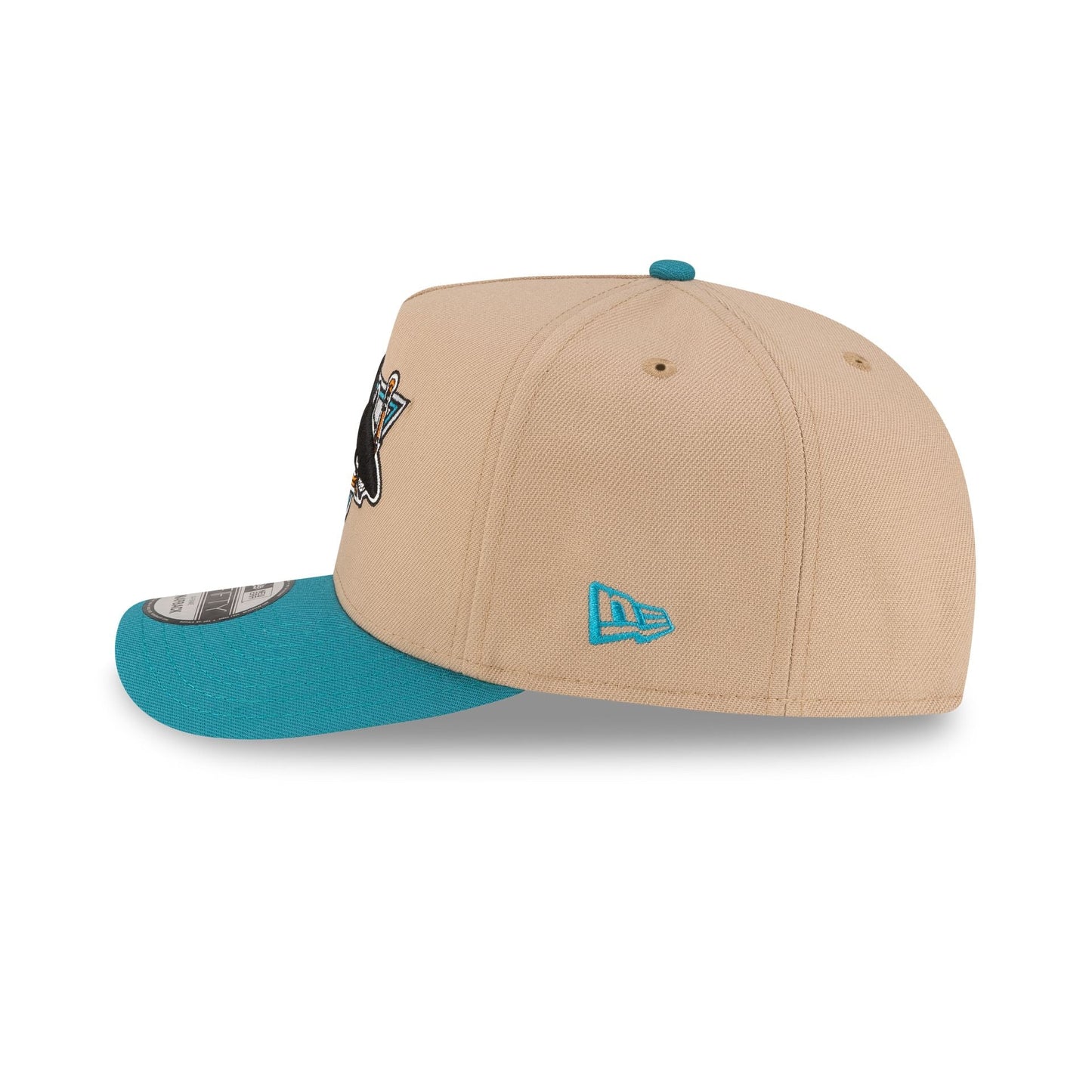 San Jose Sharks Camel 9FIFTY A-Frame Snapback Hat