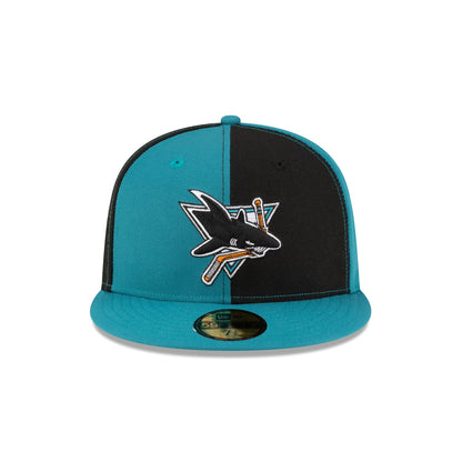 San Jose Sharks Pinwheel 59FIFTY Fitted Hat