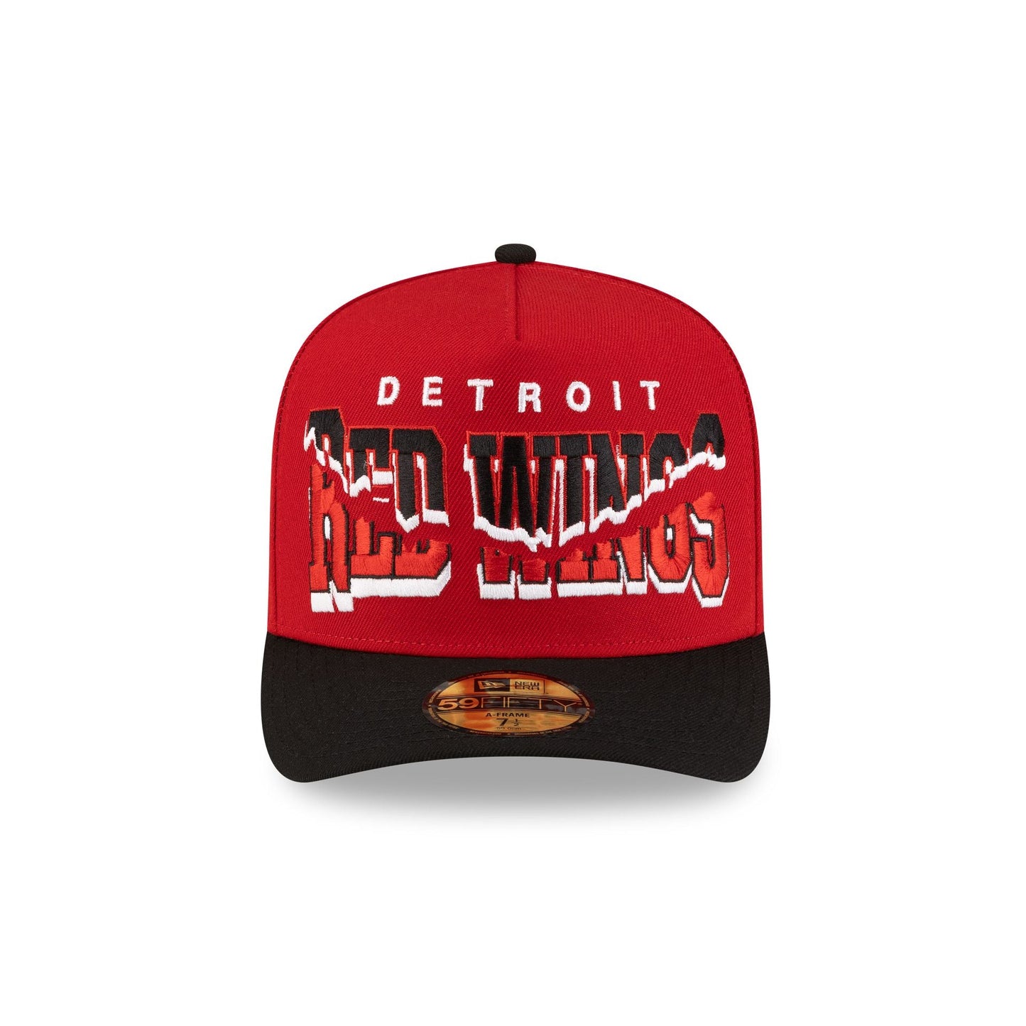 Detroit Red Wings Snapped Wordmark 59FIFTY A-Frame Fitted Hat