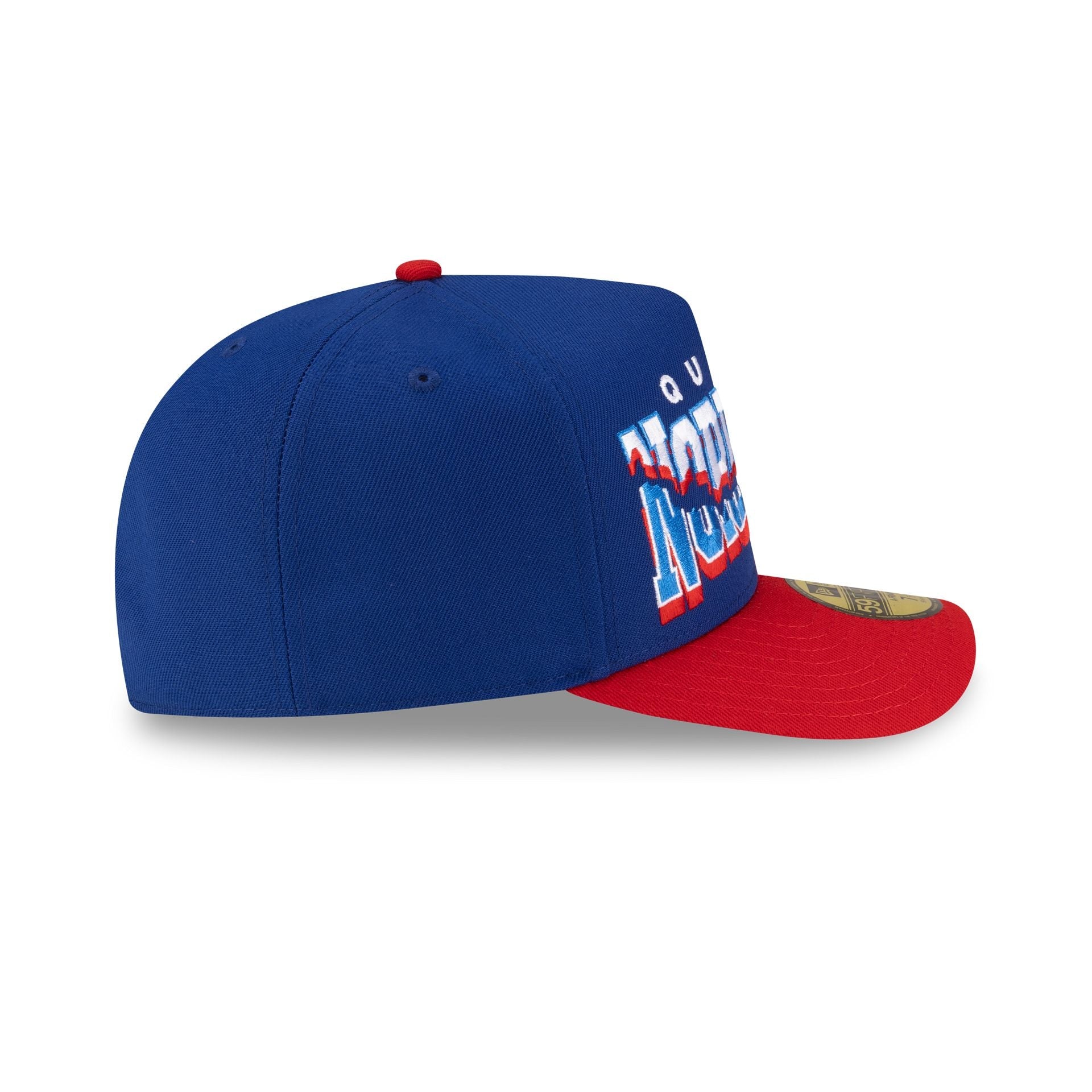 Quebec Nordiques Snapped Wordmark 59FIFTY A-Frame Fitted Hat