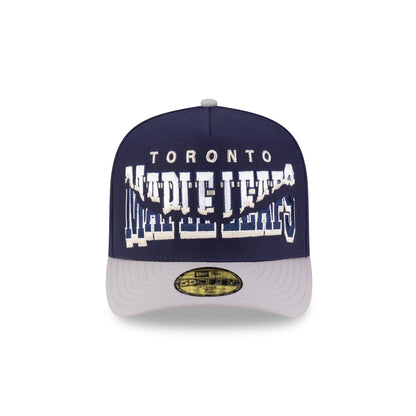 Toronto Maple Leafs Snapped Wordmark 59FIFTY A-Frame Fitted Hat