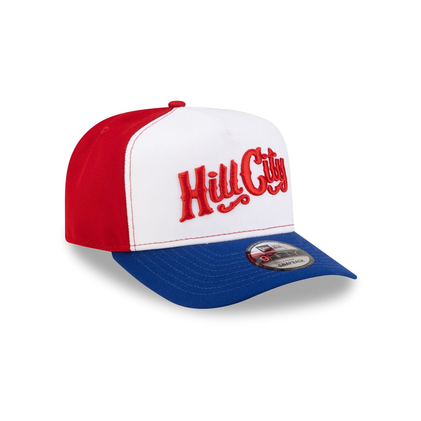 Hill City Howlers White Scarlet 9FORTY A-Frame Snapback Hat