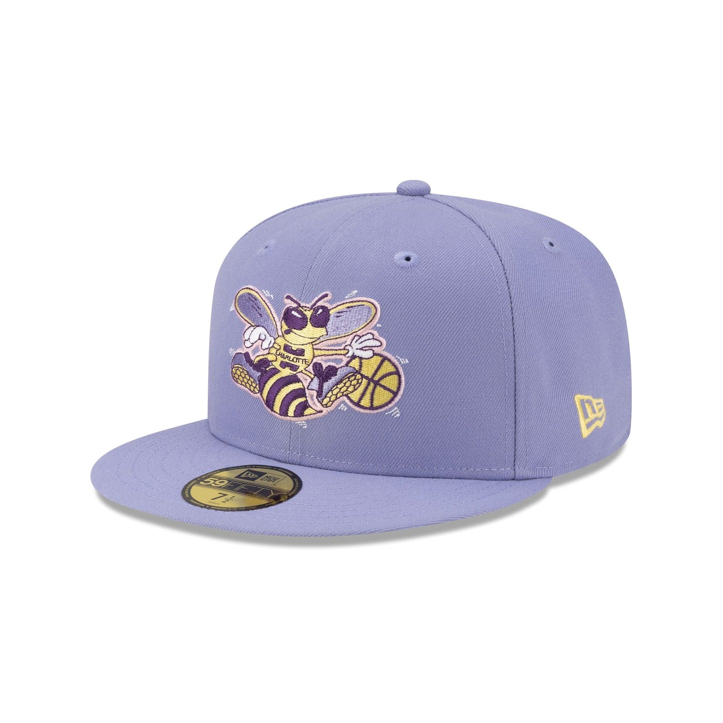 Charlotte Hornets Hardwood Classics Lavender Pack 59FIFTY Fitted Hat