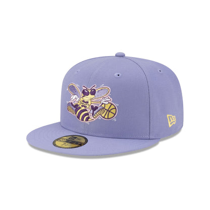 Charlotte Hornets Hardwood Classics Lavender Pack 59FIFTY Fitted Hat
