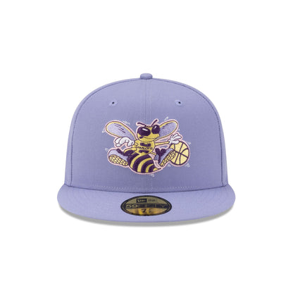 Charlotte Hornets Hardwood Classics Lavender Pack 59FIFTY Fitted Hat