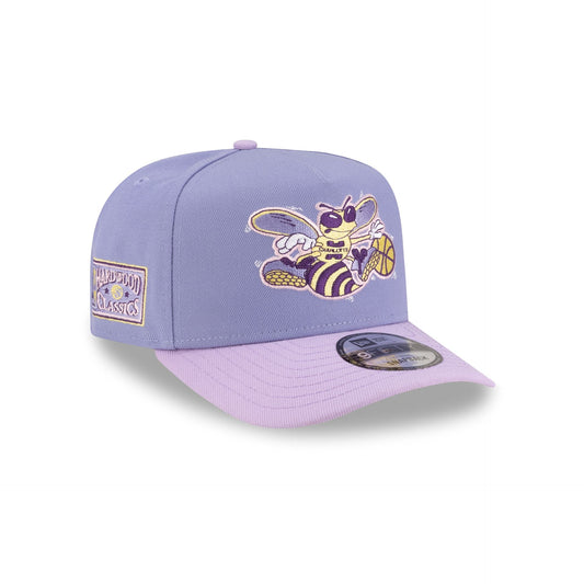 Charlotte Hornets Hardwood Classics Lavender Purple 9FIFTY A-Frame Snapback Hat