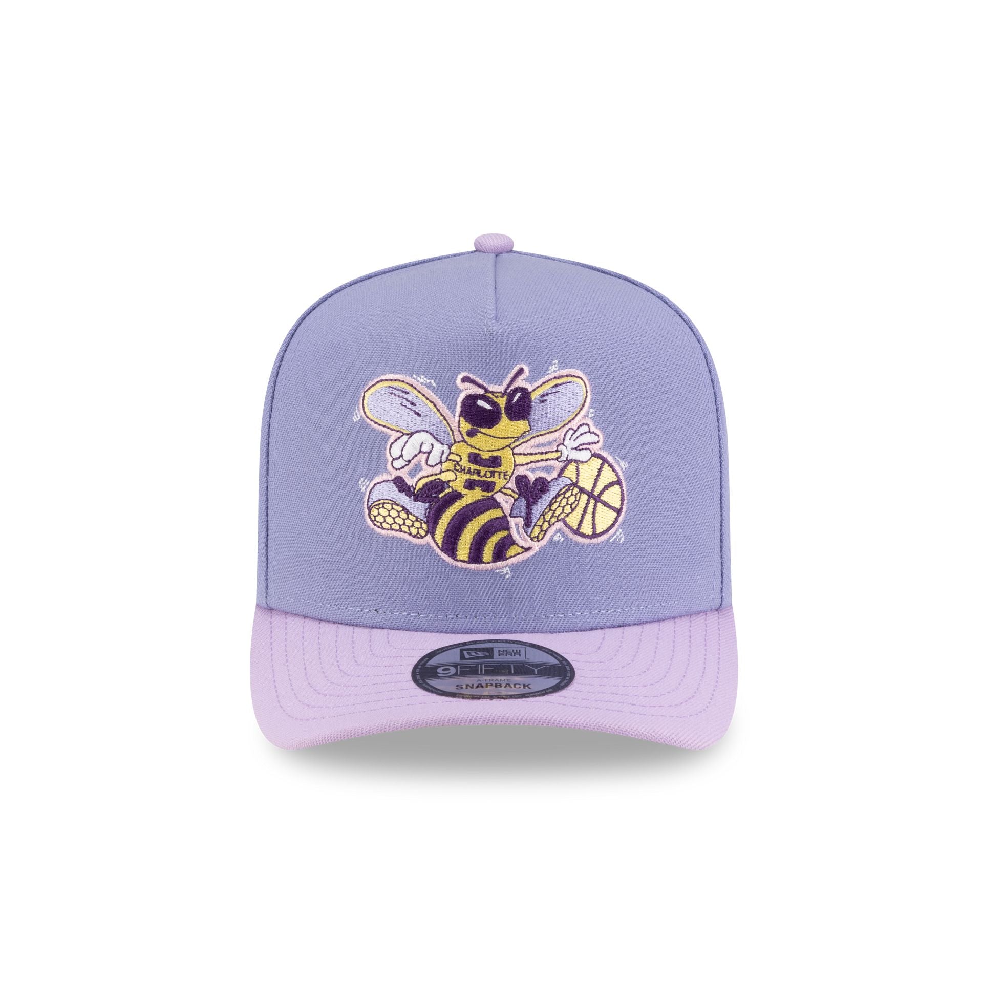 Charlotte Hornets Hardwood Classics Lavender Purple 9FIFTY A-Frame Snapback Hat