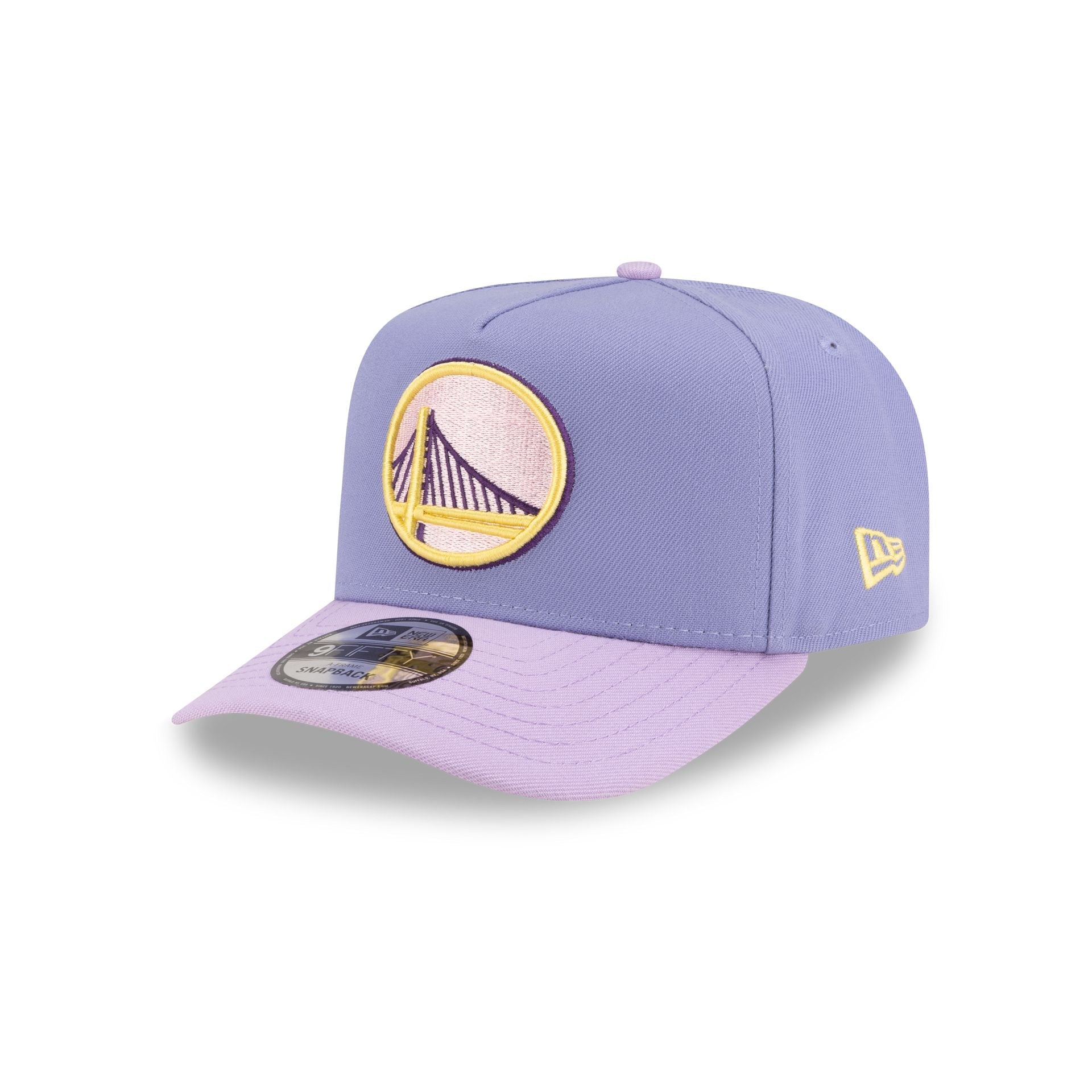 Golden State Warriors Lavender 9FIFTY A-Frame Snapback Hat