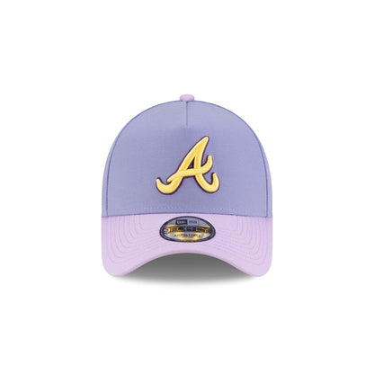 Atlanta Braves Lavender Pink 9FORTY A-Frame Snapback Hat