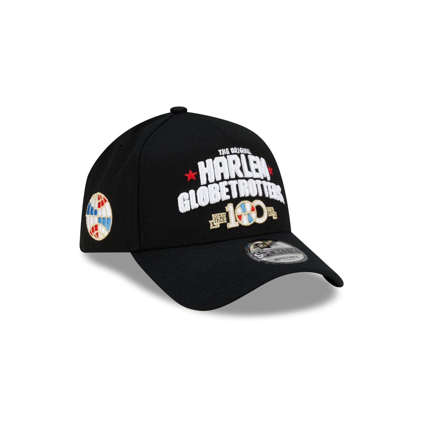 Harlem Globetrotters 100th Anniversary Black 9FORTY A-Frame Snapback Hat