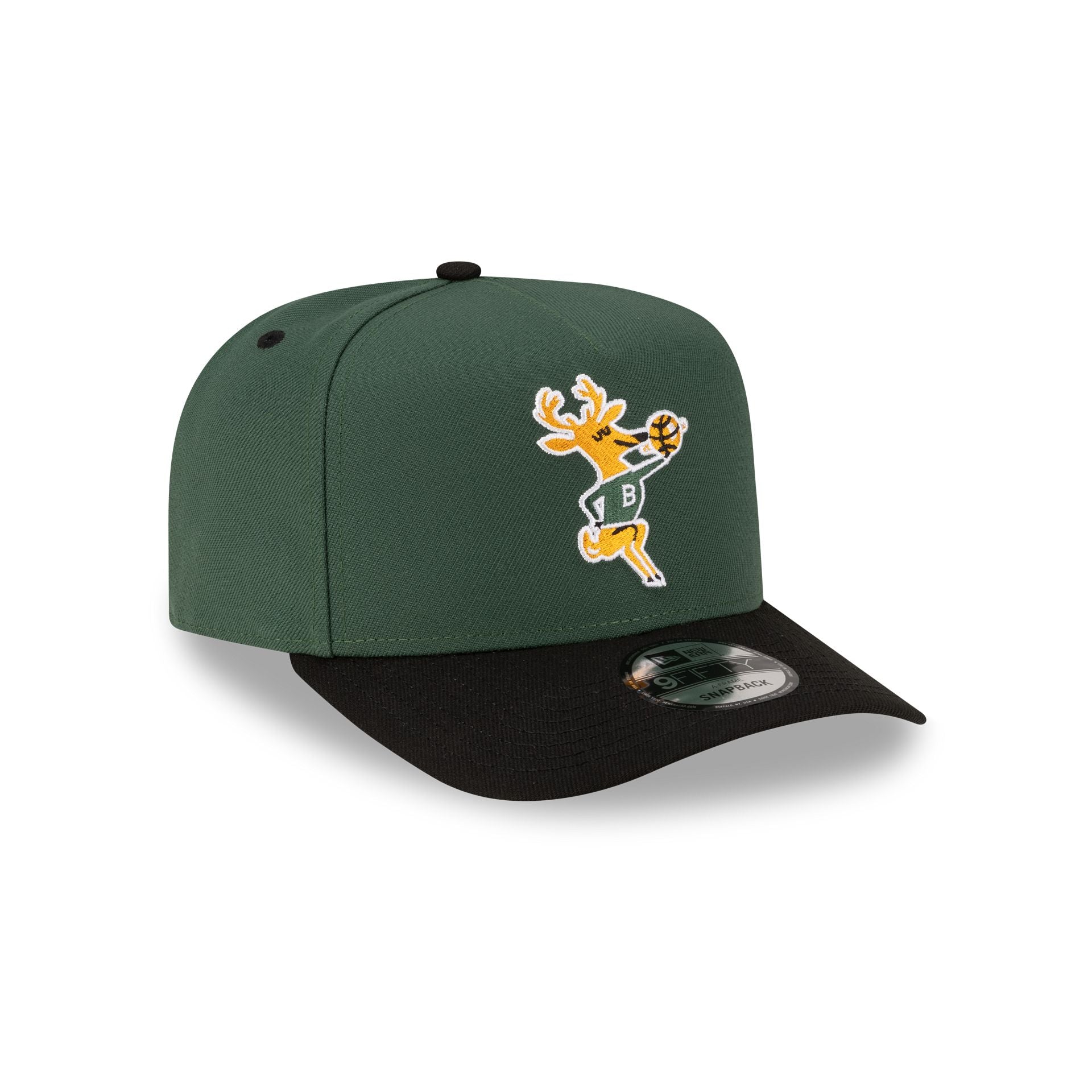 Milwaukee Bucks Hardwood Classics 80s Two Tone 9FIFTY A-Frame Snapback Hat
