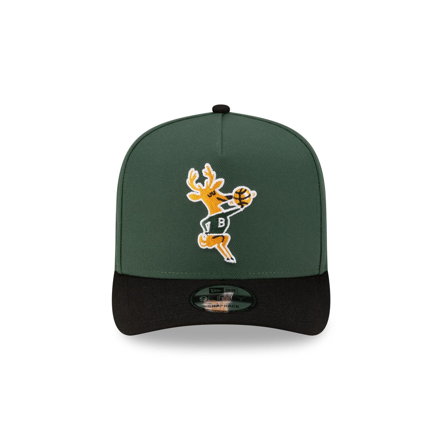 Milwaukee Bucks Hardwood Classics 80s Two Tone 9FIFTY A-Frame Snapback Hat