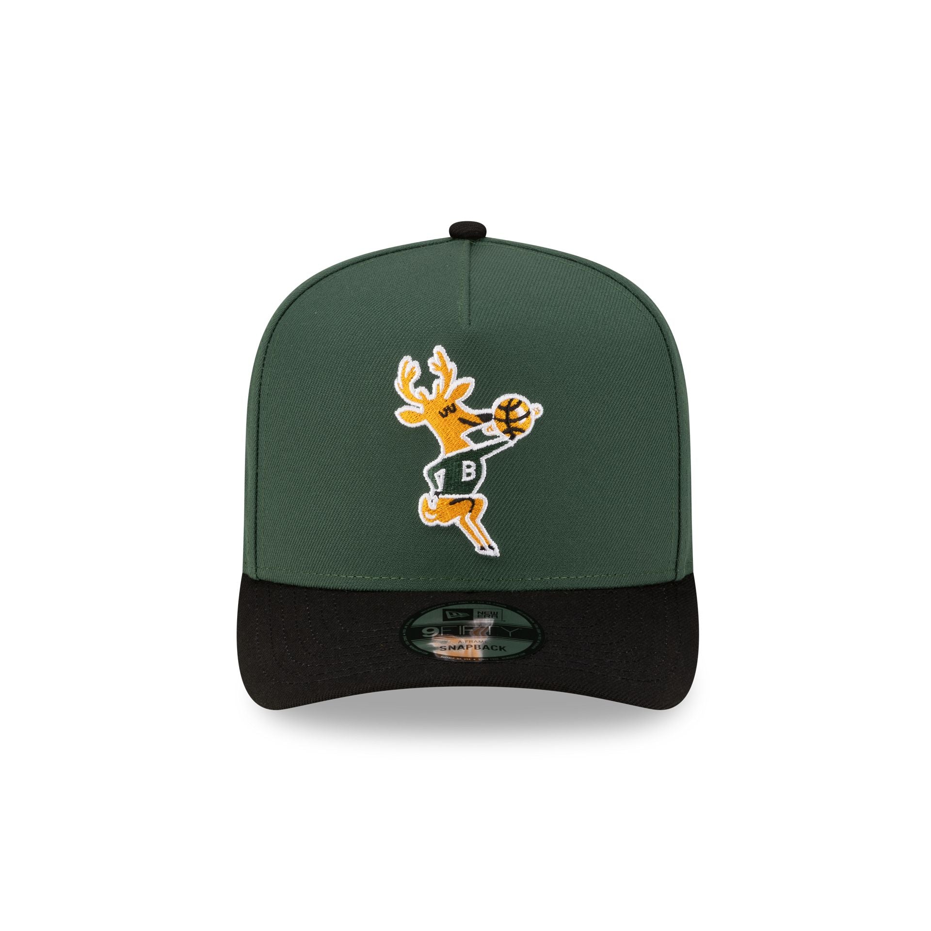 Milwaukee Bucks Hardwood Classics 80s Two Tone 9FIFTY A-Frame Snapback Hat