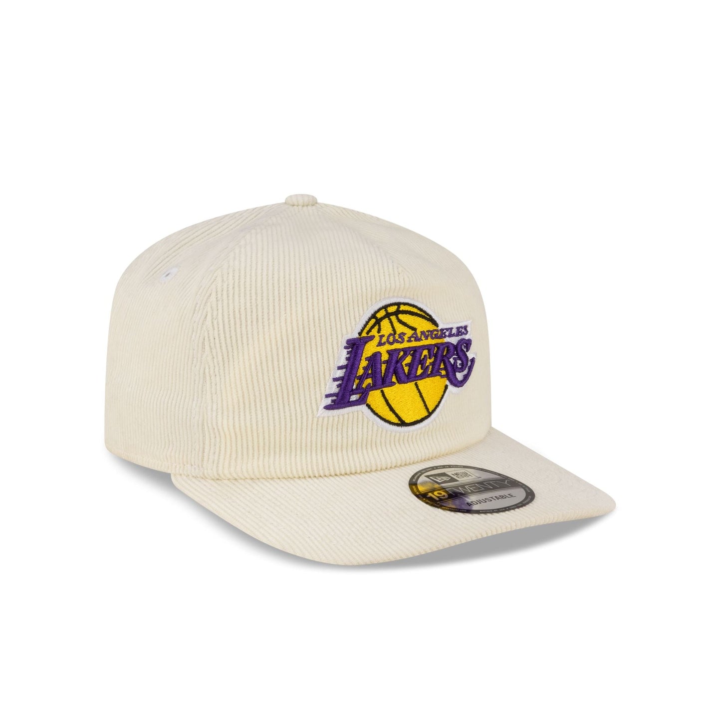 Los Angeles Lakers Hardwood Classics 80s Chrome Corduroy 19TWENTY Adjustable
