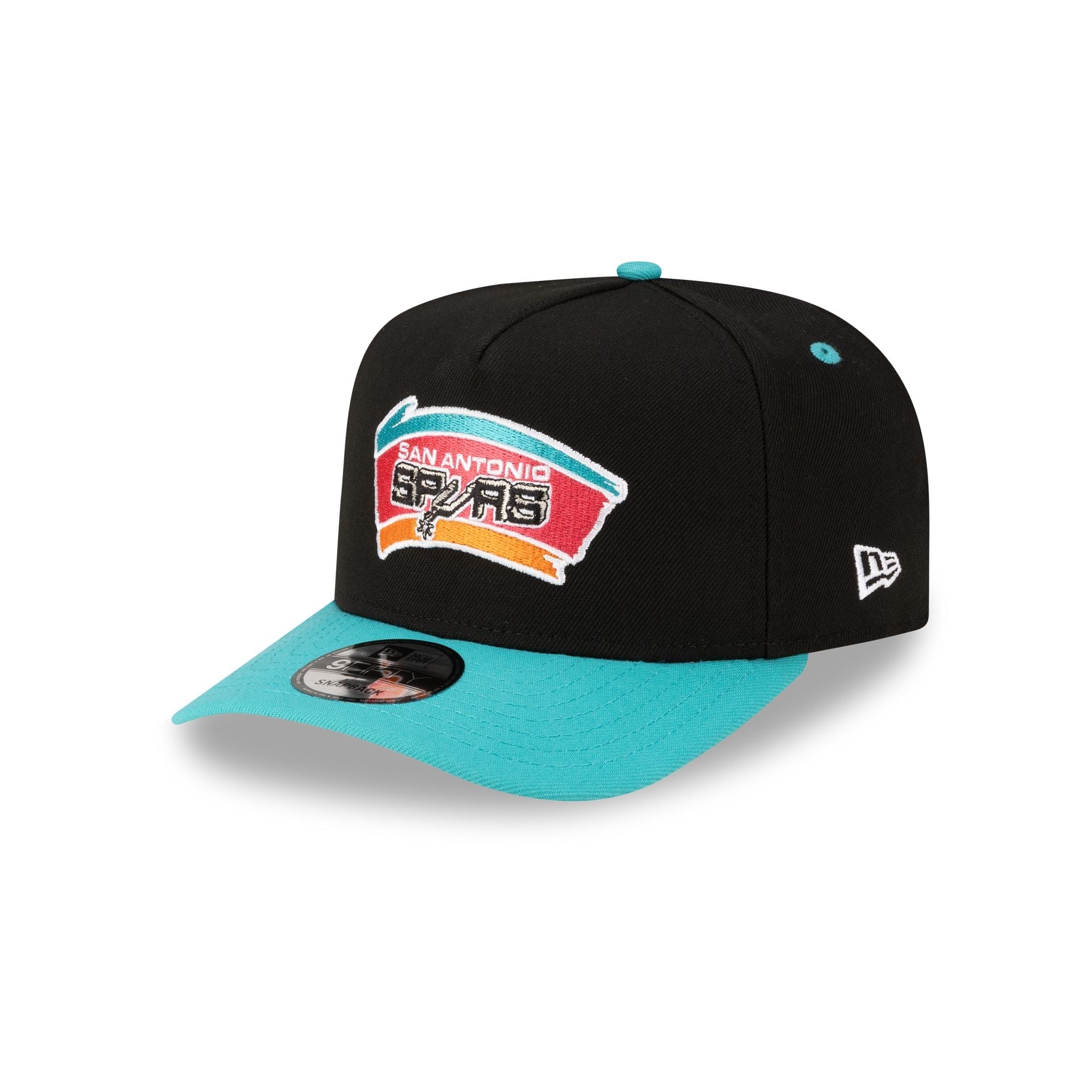 San Antonio Spurs Hardwood Classics 80s Two Tone 9FIFTY A-Frame Snapback Hat
