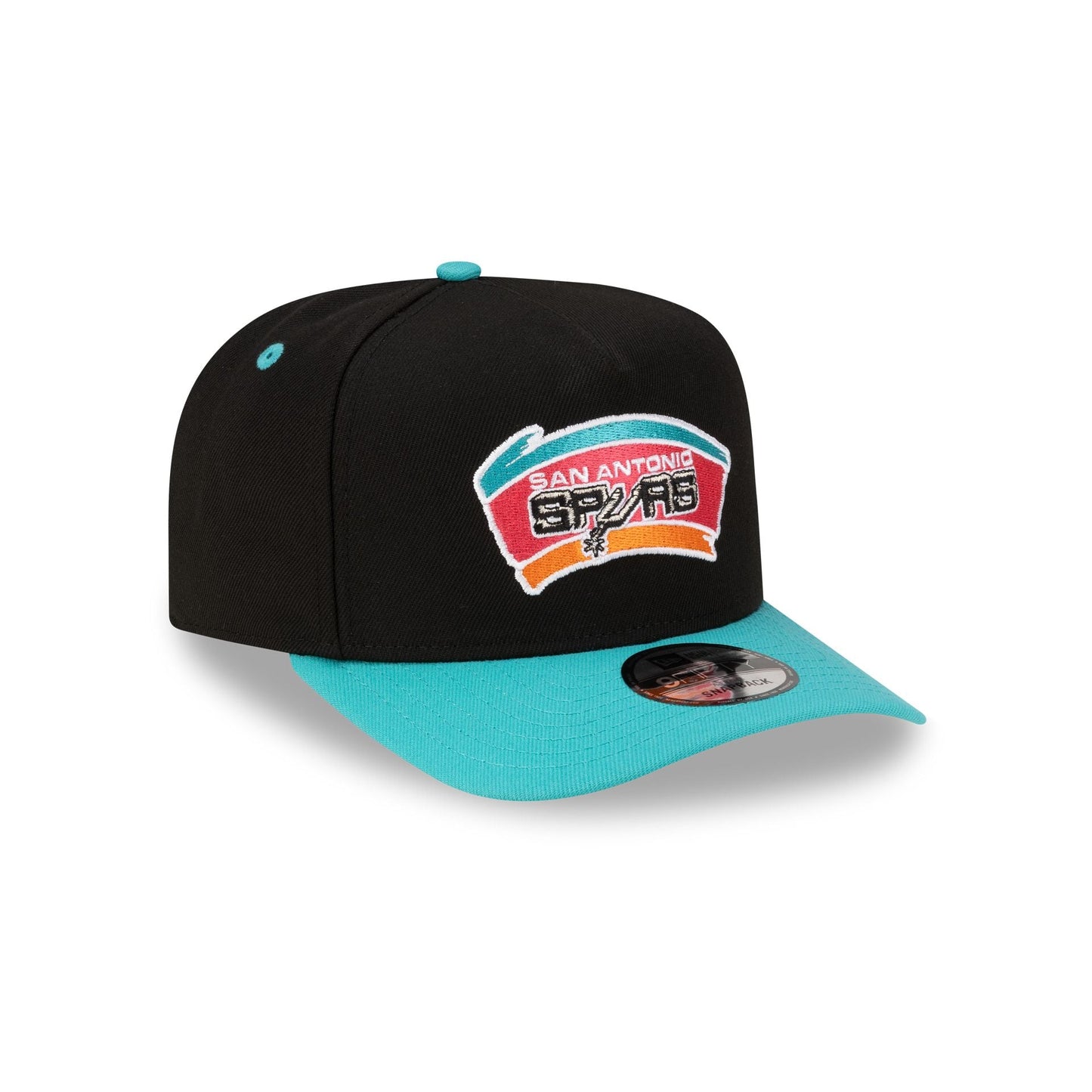 San Antonio Spurs Hardwood Classics 80s Two Tone 9FIFTY A-Frame Snapback Hat