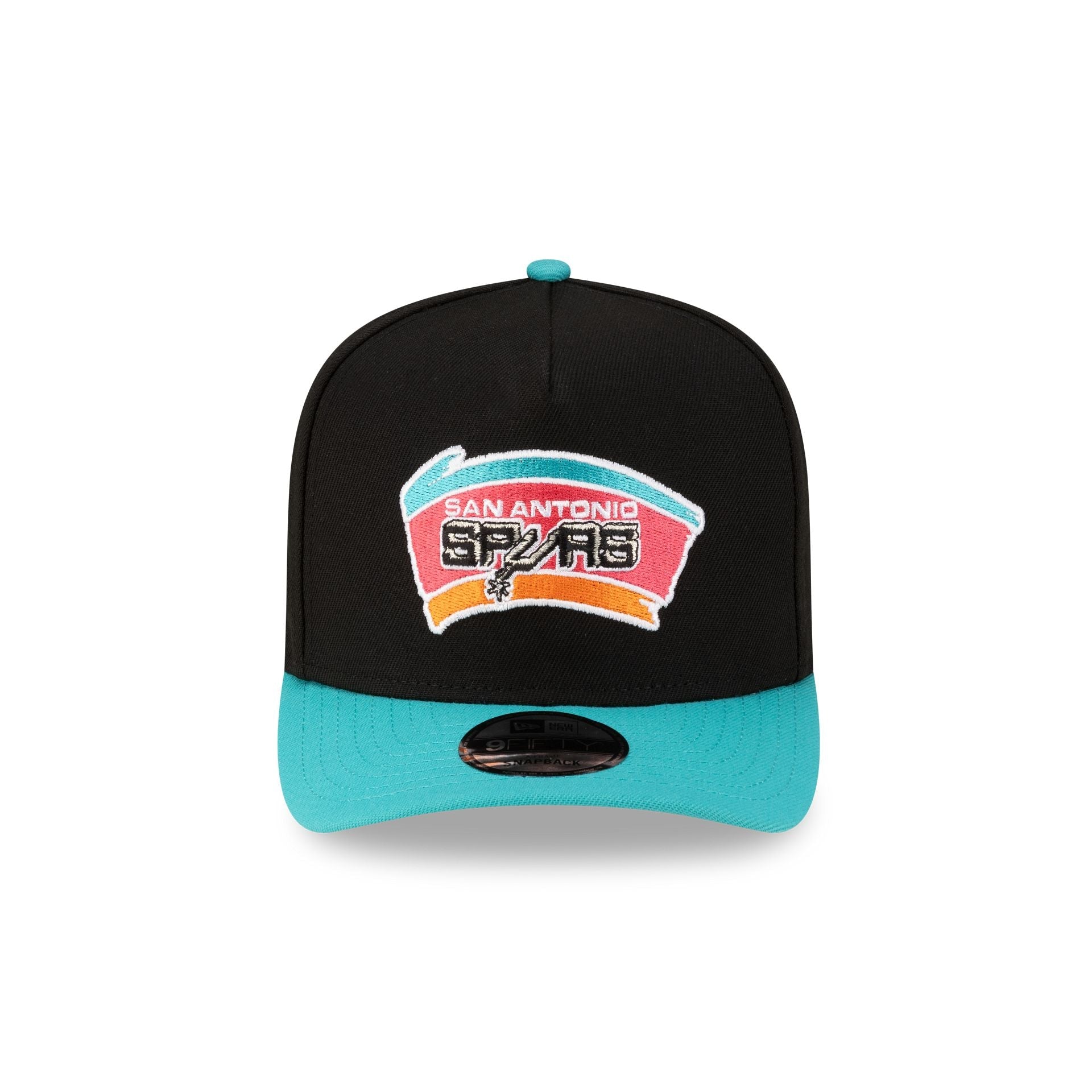 San Antonio Spurs Hardwood Classics 80s Two Tone 9FIFTY A-Frame Snapback Hat