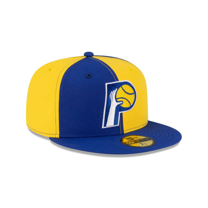 Indiana Pacers Hardwood Classics 80s Pinwheel 59FIFTY Fitted Hat