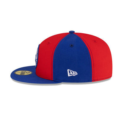 Philadelphia 76ers Hardwood Classics 80s Pinwheel 59FIFTY Fitted Hat