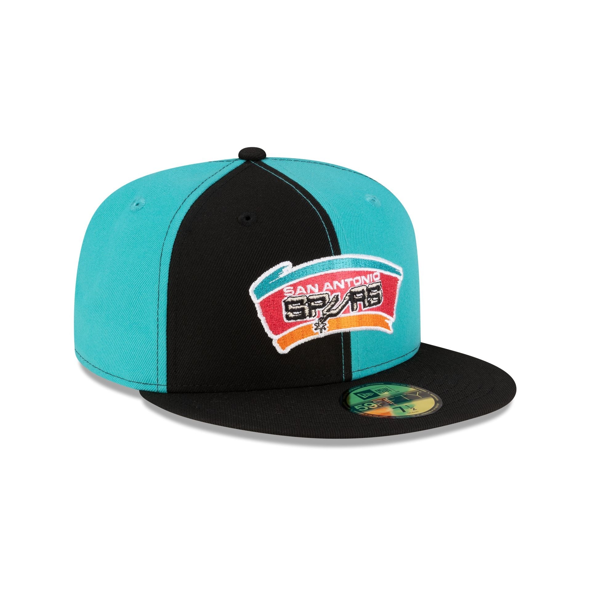 San Antonio Spurs Hardwood Classics 80s Pinwheel 59FIFTY Fitted Hat
